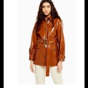 Gorgeous patent leather Top Shop jacket.